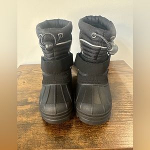 Totes Toddler Boy Taelor Black Waterproof Winter Boots NWT